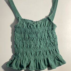 Green universal thread tank top